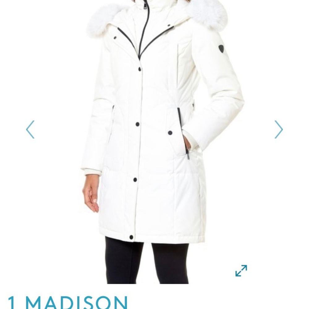 1 Madison Genuine Fox Fur Trim Expedition Parka M✨
